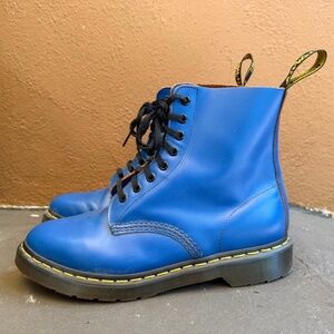 ◈ RARE Dr. Martens Vintage Style Tribute 1460 Royal Blue Boots UK 8